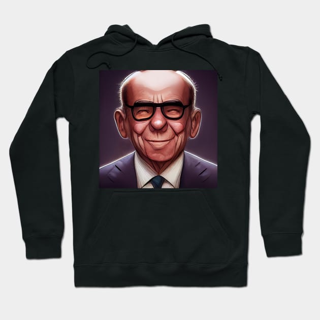 Rupert Murdoch | Comics Style Hoodie by ComicsFactory